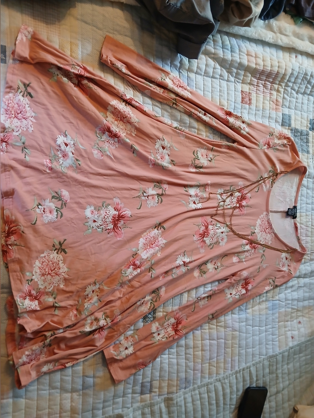 Rue21 Peach Floral Midi Dress